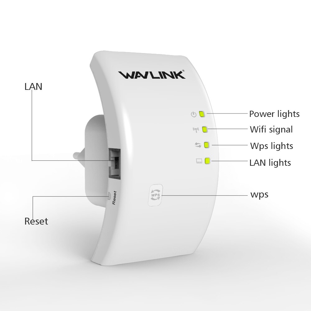 Wavlink Tragbare 2,4G 300Mbps kabellos Wi-fi Verstärker Verlängerung 802.11n/b/g Wifi Signal Verstärker Booster Wifi Palette Weiß/Schwarz