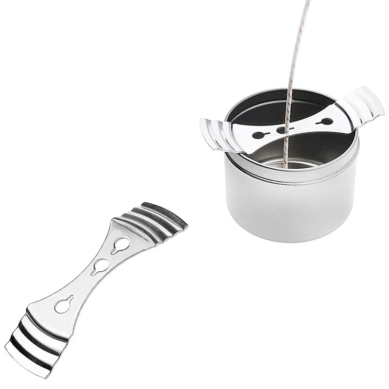 12Pcs Stainless Steel Candle Wick Centering Device DIY Candle Making Kit Candle Core Holder for DIY Candle Making