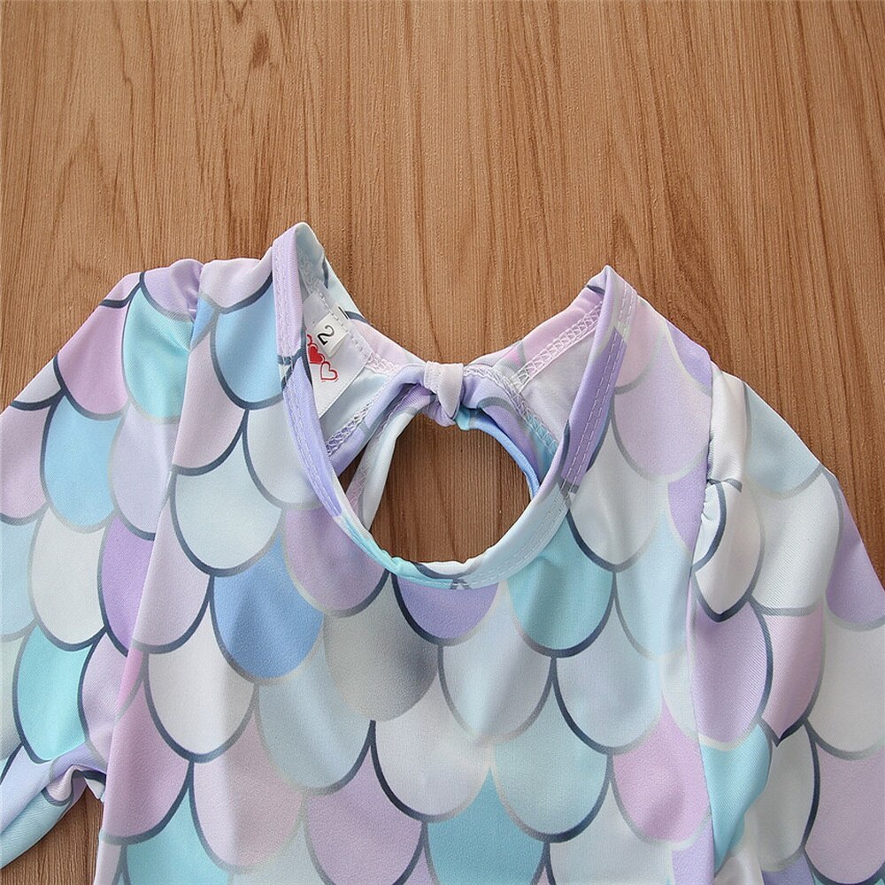 Beach Girls one-piece Swimsuit Summer Swimming Wear For Girl Swimming Pool Clothing Mermaid Cosplay Girls Princess Clothes D35