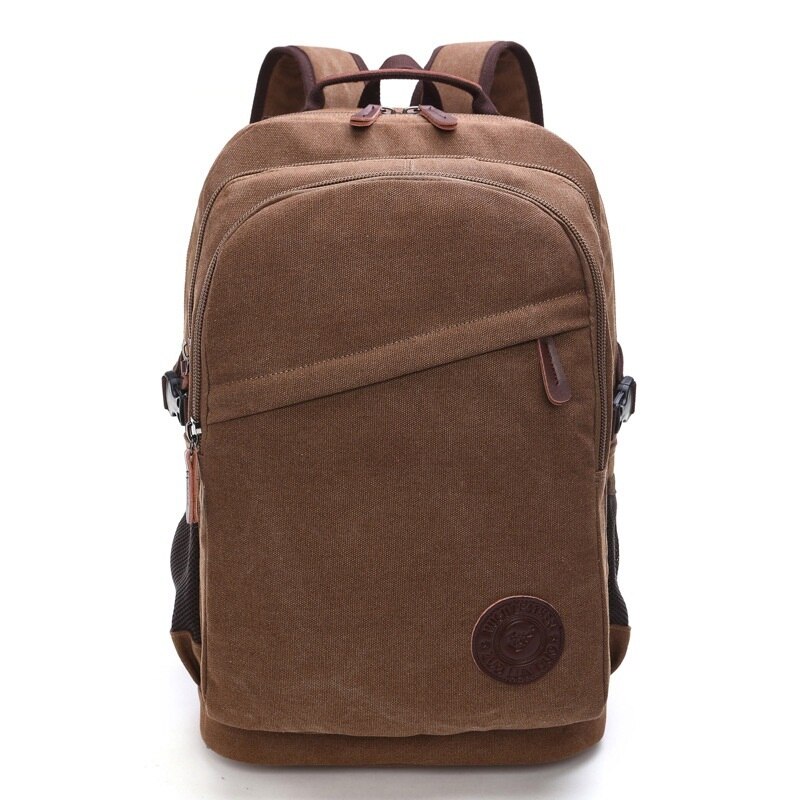 Mochila Vintage de lona para hombre y mujer, bolsa informal para viaje, senderismo, escuela, ordenador portátil