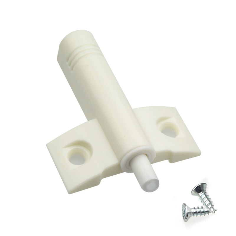 MX 10 Set/LOT cocina armario puerta buffer shutoff, cajón suave shutoff, silencio shutoff, locker damper, con tornillo: White