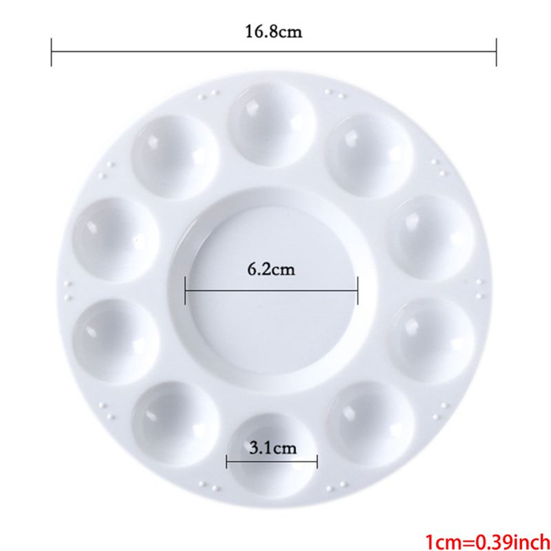 20 Pcs Paint Pallet Brushes with 6 Pcs Paint Trays for Kids Adults to Painting Q6PA