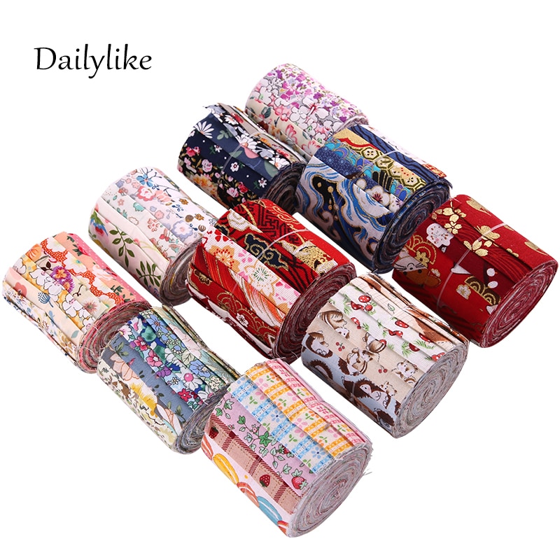 Dailylike Jelly Roll Katoen Stof Roll Stof Strips Roll Jelly Roll Stof Strips Voor Quilten Patchwork Stof 10Pcs/roll