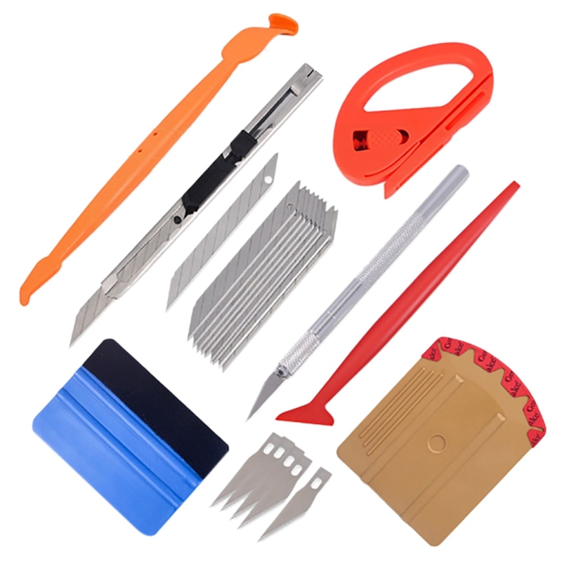 9 in 1 Vinyl Car Wrap Magnetic Squeegee Scraper Kit