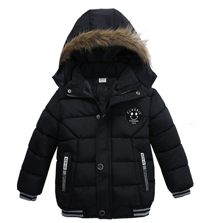 Jongen Lange Jas Kinderen Winter Dikke Warme Kleding Kinderen Faux Fur Capuchon Uitloper Kostuum Voor 2 3 4 5 Jaar: 1 / 4T