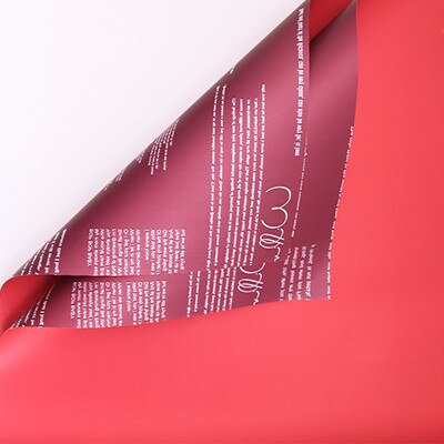 20 stücke Englisch Buchstaben Gemusterten Dekorativen Papier Wasserdicht Verpackung Papier Einfarbig Koreanische Blume Packpapier: 2