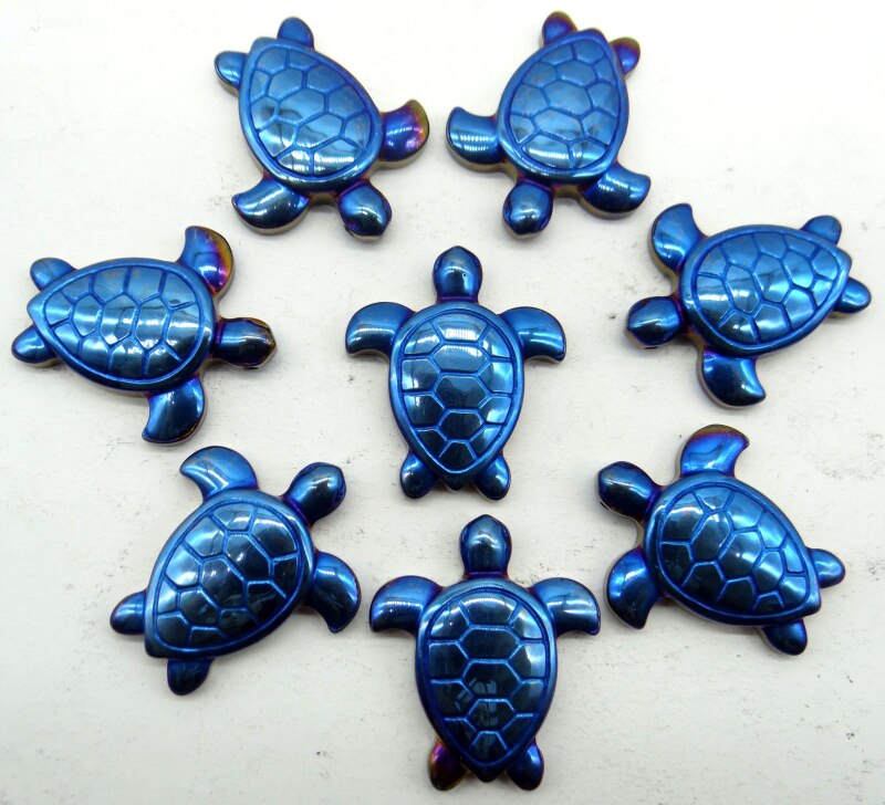Natürliche Stein Titan Hämatit schildkröte anhänger perlen Edelstein für diy schmuck machen halskette Für Frauen Männer 1 stücke: NO.3
