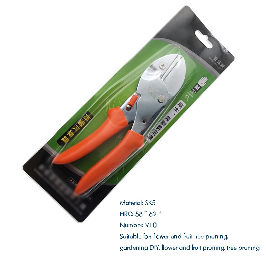 8 Inch Pruning Shears Manual Hand Pruner, SK5 Blade, Flower Shears Garden Fruit Tree Branches Shears Gardening Pruning Scissors: F