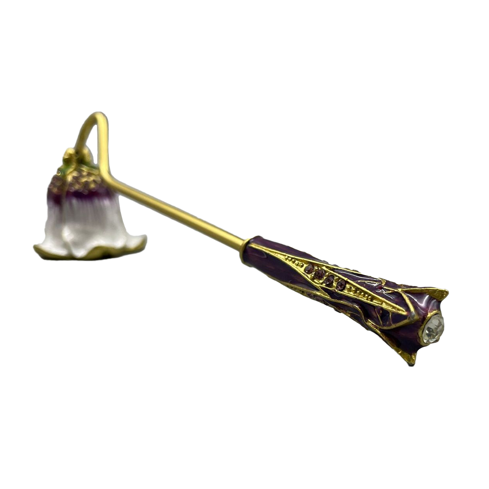 Vintage Flower Candle Snuffer Decorative Candle Extinguisher Flame Safely Long Handle Putting Out Fire Candle Extinguishing Tool