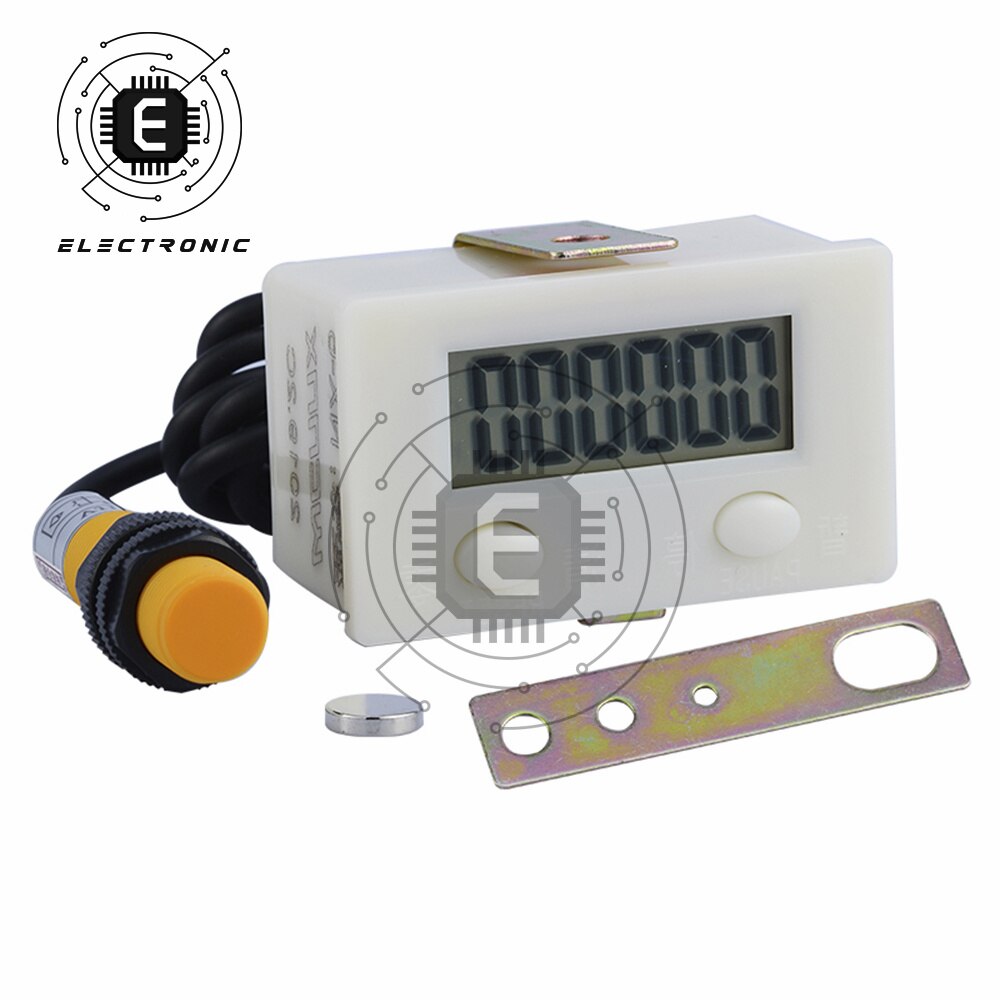5/6 Ziffer Elektronische Digital Anzeige Zähler Nähe Industrie Magnetischer Sensor Schalter schlagen Zähler Induktion Zähler Meter