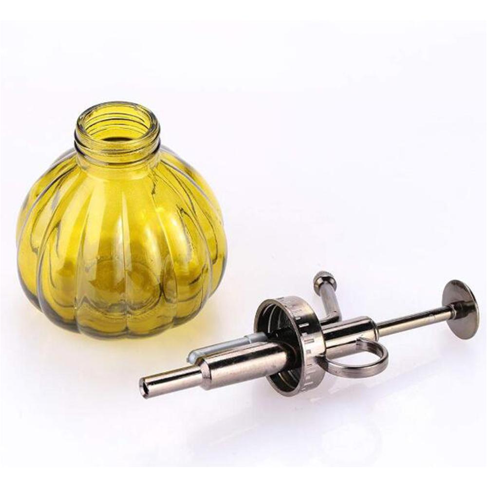 Retro glazen spuitfles, planten, bloemen, waterkan, tuinsproeier, pomp, mist, gieter, pot