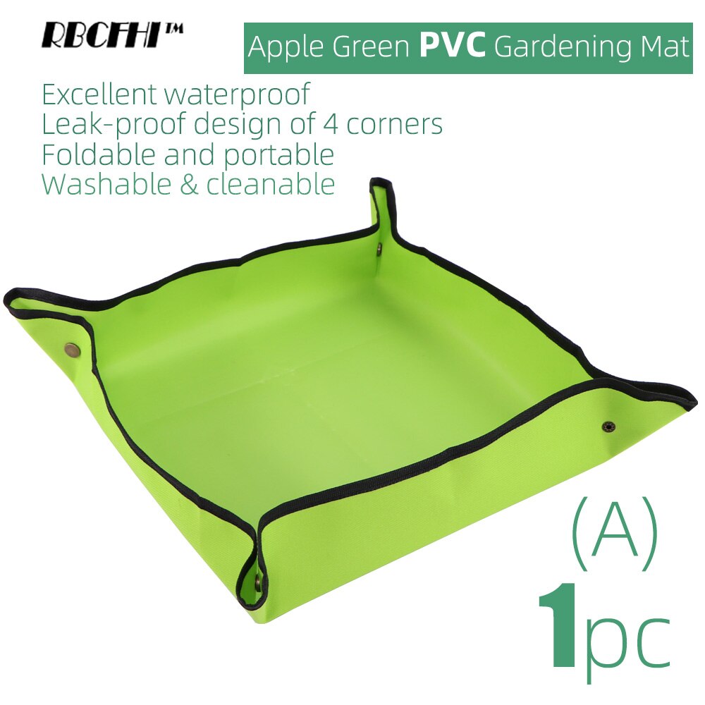 Planten Mat Pvc Pe Tuinieren Verpotten Mat Vierkante Waterdichte Opvouwbare Transplanteren Tarp Bloem Oppotten Pad Indoor Verwijdering Bodem