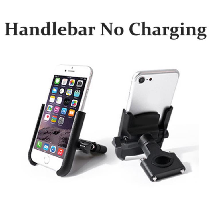 Motorfiets Telefoon Houder Usb Fast Charger Opladen Moto Bike Bracket Mount Stuur Voor Cafe Racer Cruiser Chopper: WHITE
