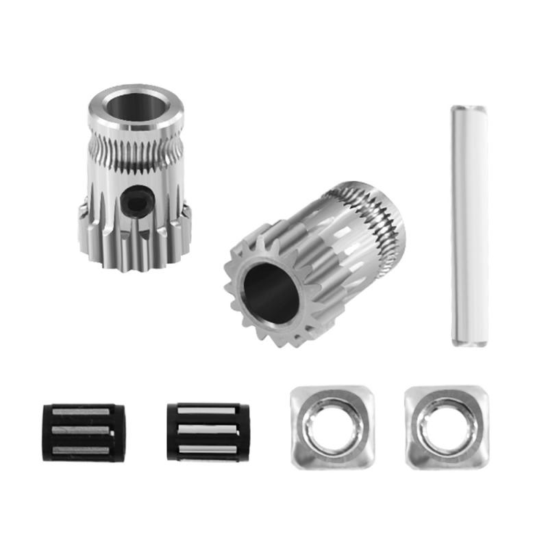 Kit Drivegear, Kit extrusor de engranajes de doble accionamiento, actualización Btech clonada para extrusora Prusa i3, engranaje de impresora 3d, Kit de impresora 3d Bowden: Rojo