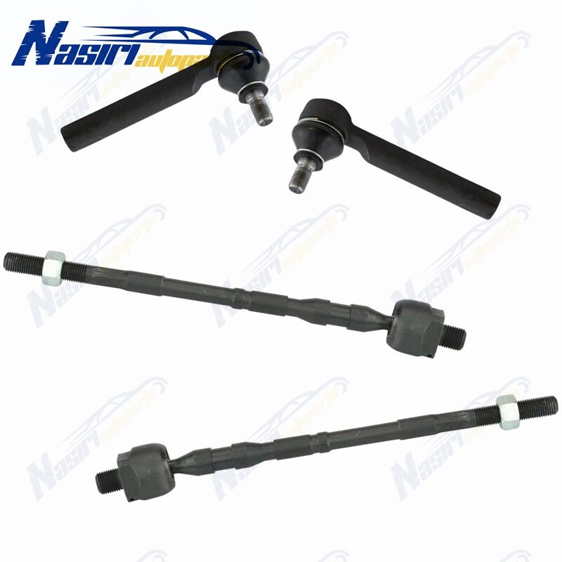 4 Pcs Inner &amp; Outer Tie Rod Ends Set For Subaru Forester Impreza Legacy Outback 2003 2004 2005 2006 2007