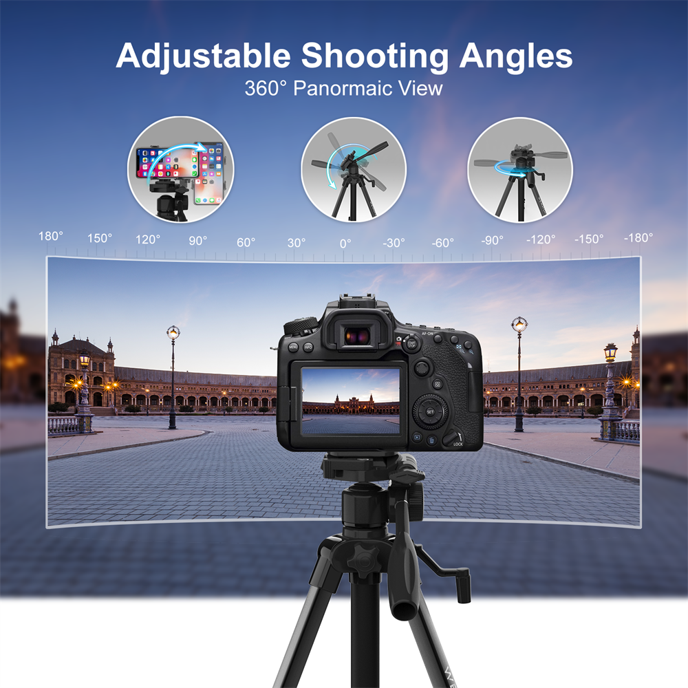 WEWATCH PS202 Video Projector Tripod Stand 360° Adjustable Shooting Angle Extendable Floor Tripod Stand for Projector Camera