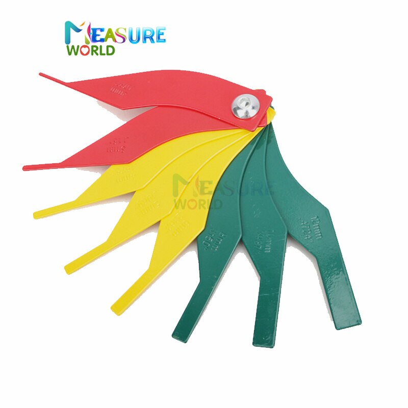 8 In 1 Brake Pad Measuring Tool Gauge Feeler Tester Scale Lining Thickness Wear Meter Thickness Gauge Handy Measuring