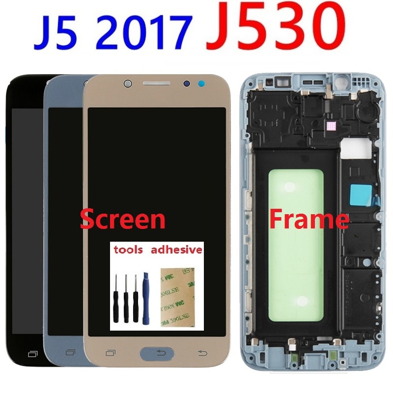 Voor Samsung Galaxy J5 Pro Lcd-scherm Touch Digitizer Sensor J530F J530FN J530F/DS J530G J530M Verstelbare helderheid