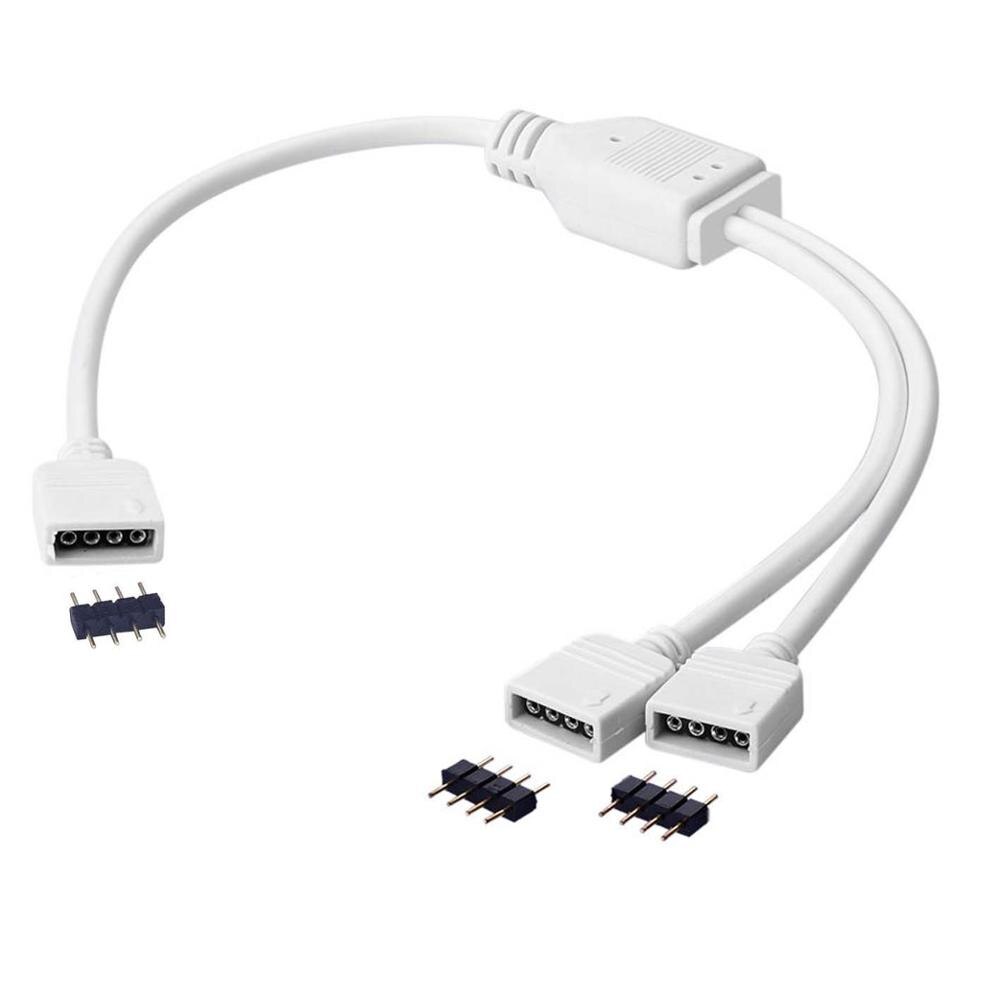 10mm 5050 RGB LED Strip Light Connectors Kits with 10PCS L Shape 4 Pin Right Angle Corner Solderless Connector and 10PCS jk1053