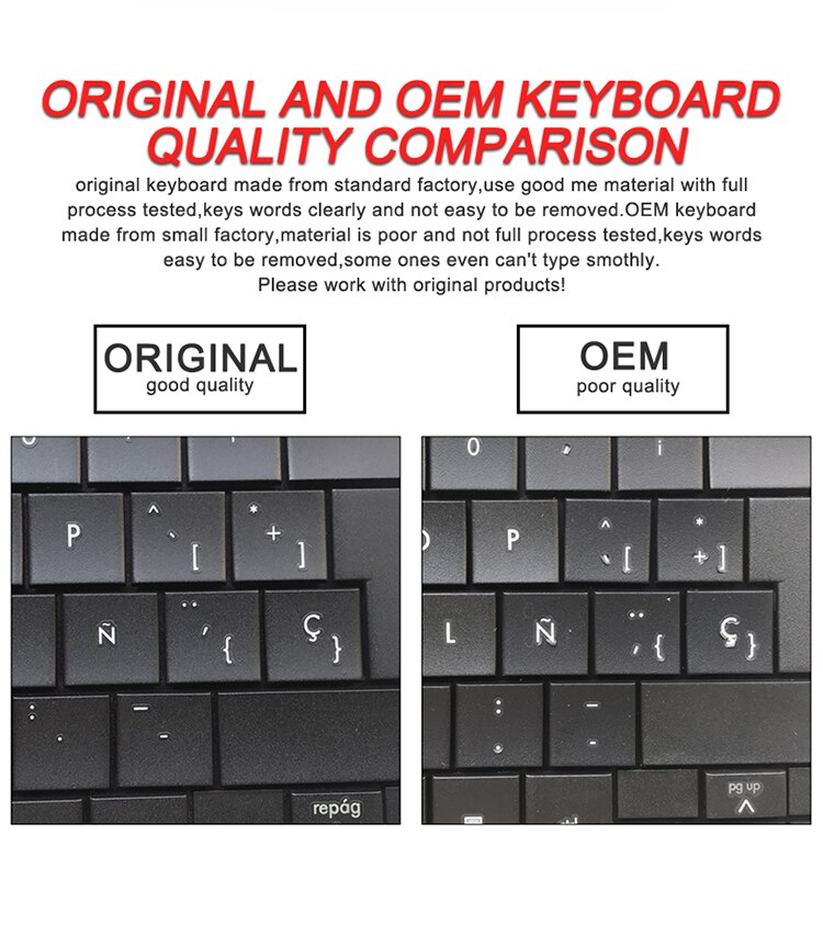 Azerty lys tastatur til hp envy  x360 15m 15-bp00 15-bp015 15-bs 15-bw 250 g6 fr fransk nsk.xdhbq sort kb grønne taster baggrundsbelysning