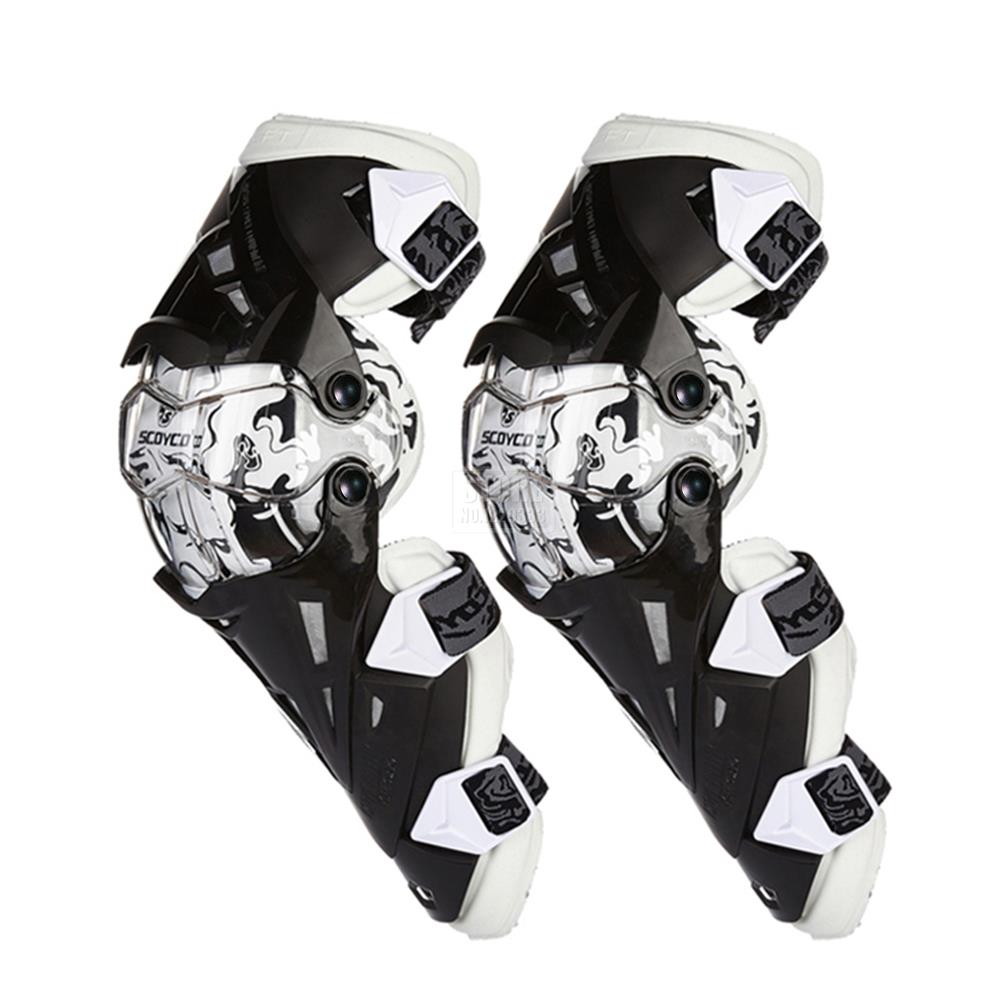 Scoyco Motorcycle Knee Pads Motocross Off-road Knee Guard Protective Gear Wearable Motocross Elbow Pads+Knee Pads Four Seasons: K12 WT Keen Pads
