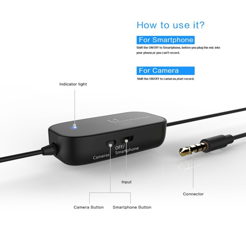 2 Set Accessories: 1 Set 3.5Mm o Video Record Lavalier Lapel Microphone 6M(20Ft) & 1 Set 5V 12V Brushless DC Motor Driver Co