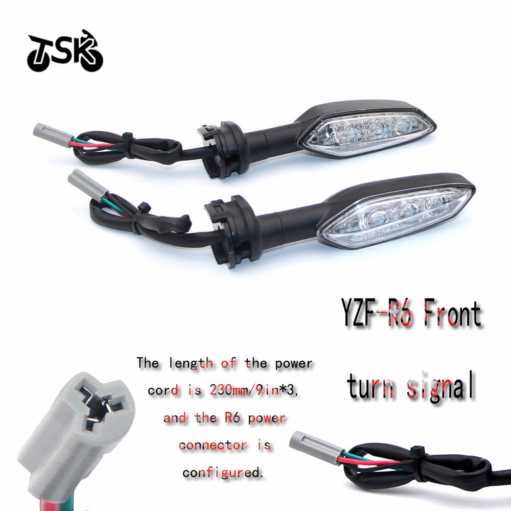 Moto gemodificeerde mini LED richtingaanwijzer Voor YAMAHA YZF-R6 YZFR6 YZF R6 moto rcycle Blinker Voor of Achter wit