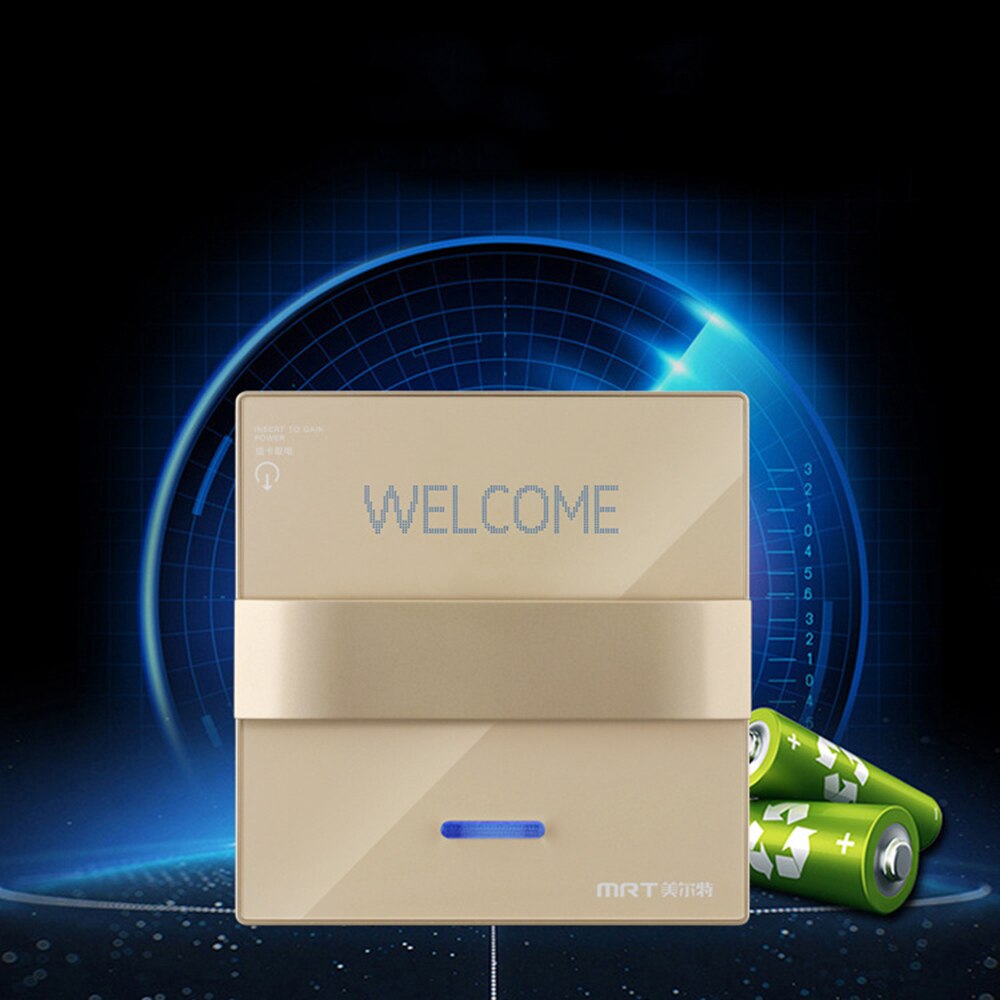 1 PCS 86x86 cm Schakelaar Magnetische Kaart Elektrische Switchs 220 V/40A Knop Insert Knop Power controle Socket Hotel