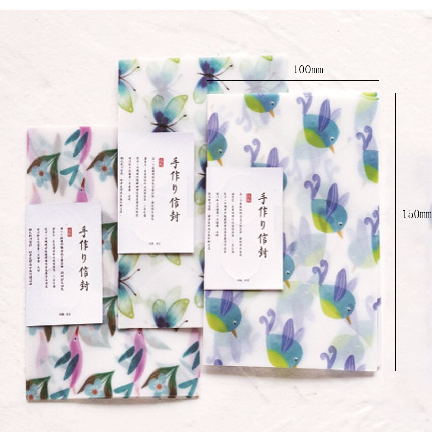 30 pièce papillon enveloppe acide sulfurique papier mariage lettre Invitation 15*10CM