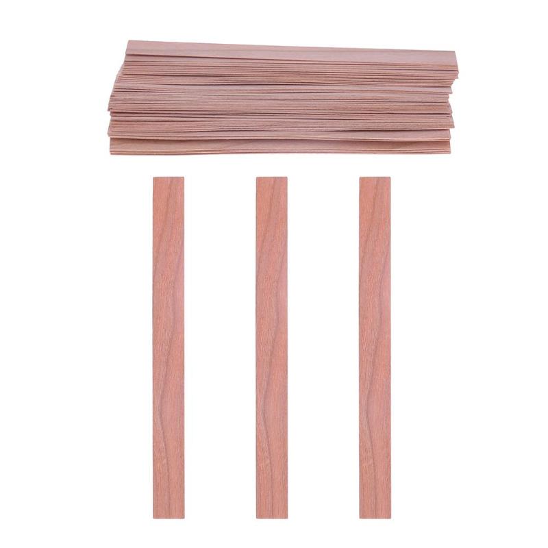 50 unids/set de mechas para velas de madera hechas a mano, mecha de madera, cera, vela, núcleo, DIY, fabricación de velas, accesorios para la decoración del hogar