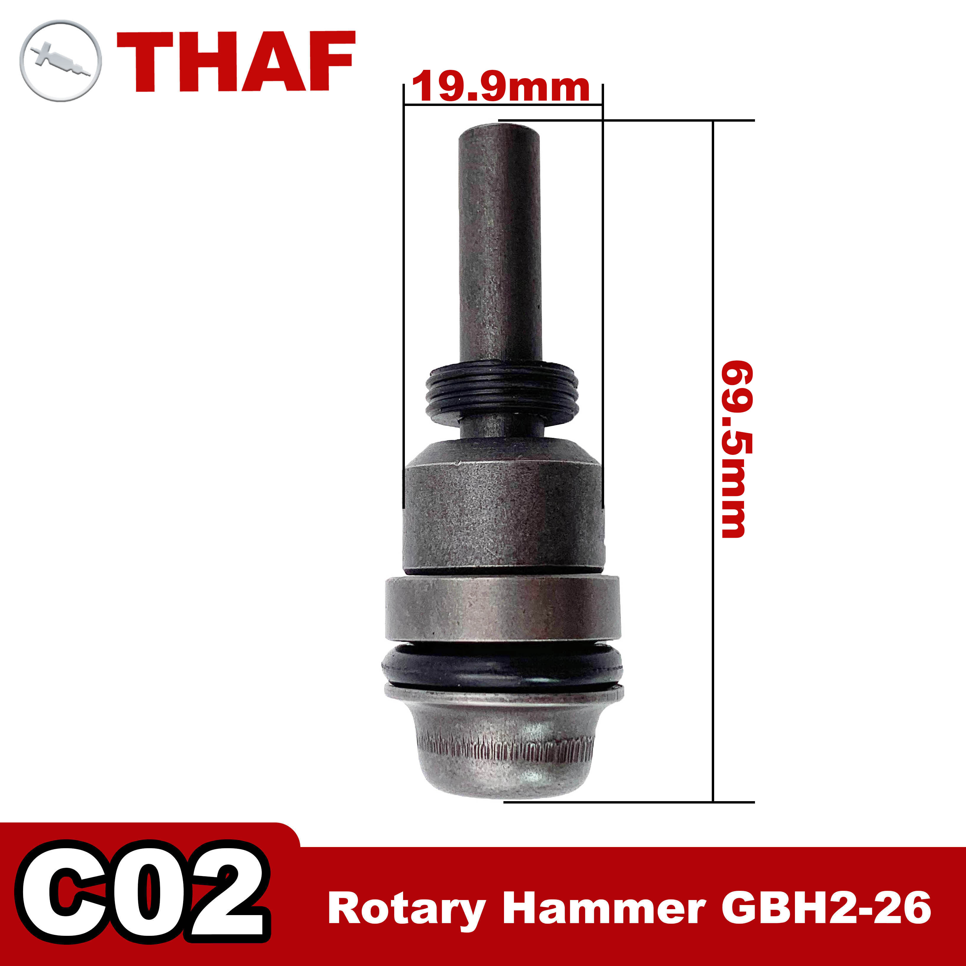 Striker Pin Replacement Spare Parts For BOSCH Electric Rotary Hammer GBH2-26 2-26 GBH2-26DRE GBH26 C02: 1 x Striker Pin B