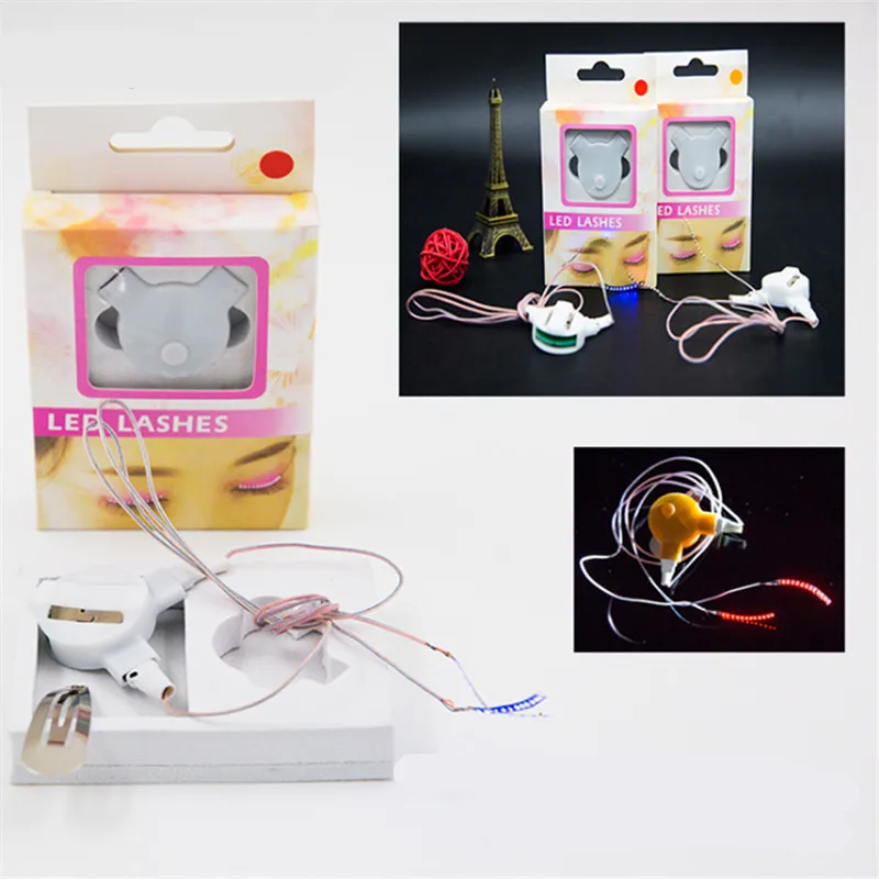 Podświetla doprowadziło sztuczne rzęsy świecące w ciemności materiały imprezowe bar Halloween kreatywne zdjęcie dekoracja przyjęcie noworoczne ślubna