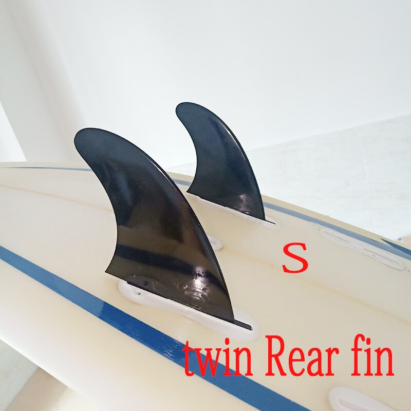 Surfebrettfinner 3 stk sett fcs ii  g5 plast nylon+glassfiber m størrelse fcs 2 finner surfe quilhas tri fins: Hvit