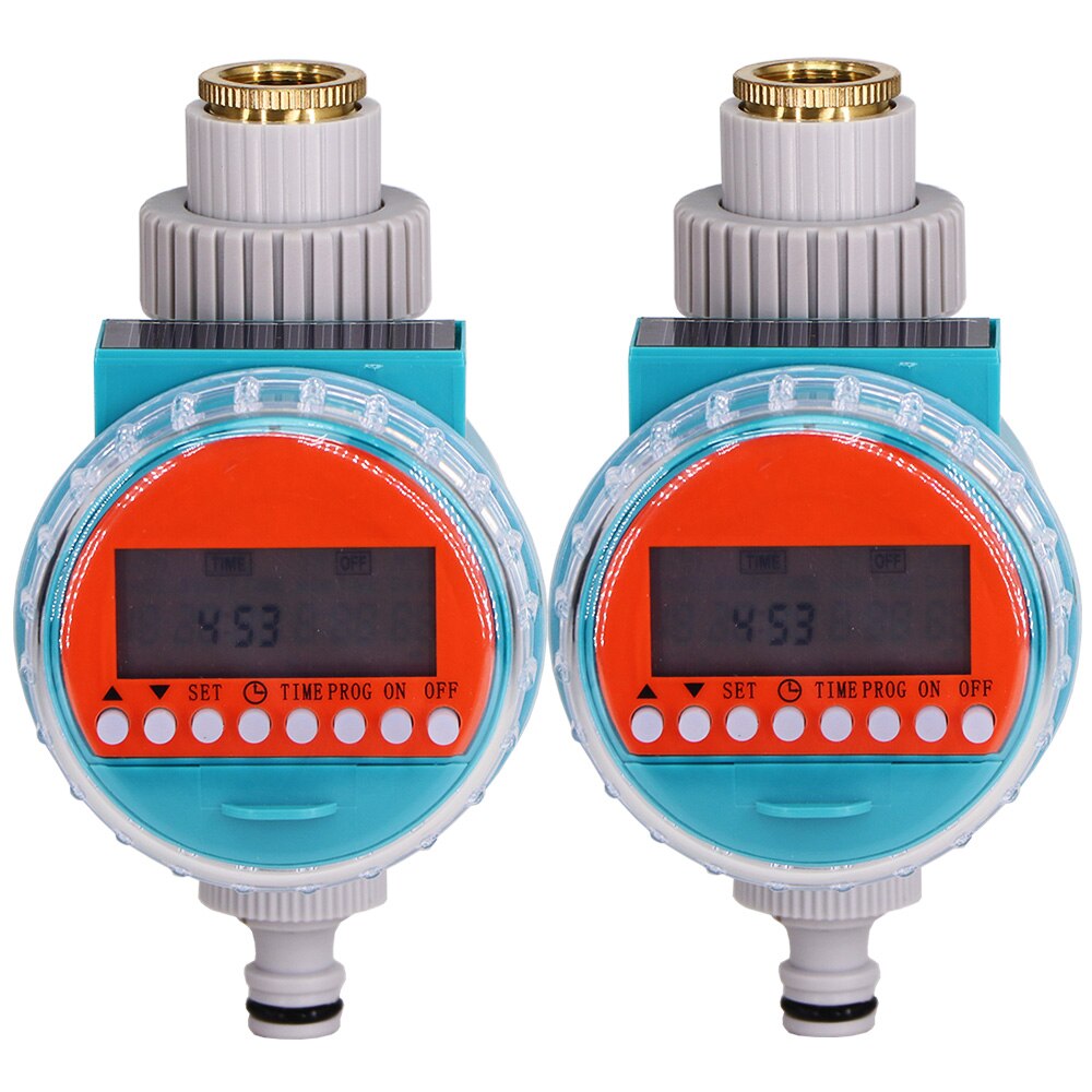 Gardening Irrigation Waterproof Solar Water Timer LCD Greenhouse Automatic Electronic Irrigator Watering Controller System