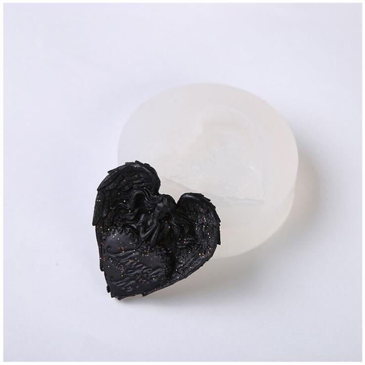 Transparent Silicone Mould Dried Flower Resin Decorative Craft DIY Matte surface angel Mold epoxy resin molds for jewelry