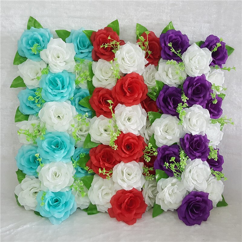 Artificial Rose Row Wedding Flower Row Arch Flower Four Corners Chamber Floral Arrangements Wedding Road Lead Pergola Happiness