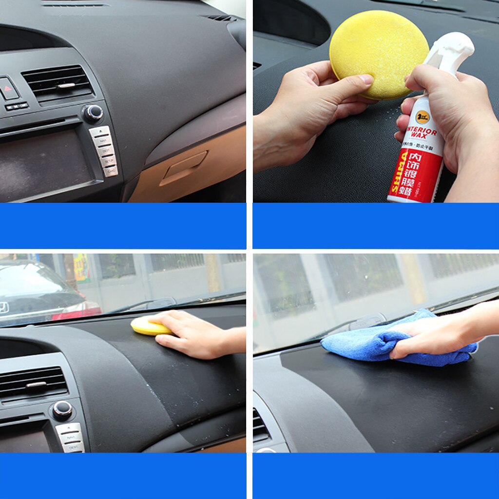 Removedor de arañazos para coche pulidor de coches 120ml X tablero de mesa Interior cera para mantenimiento de coches herramientas de mantenimiento de cera para coche жидкое стекло #0