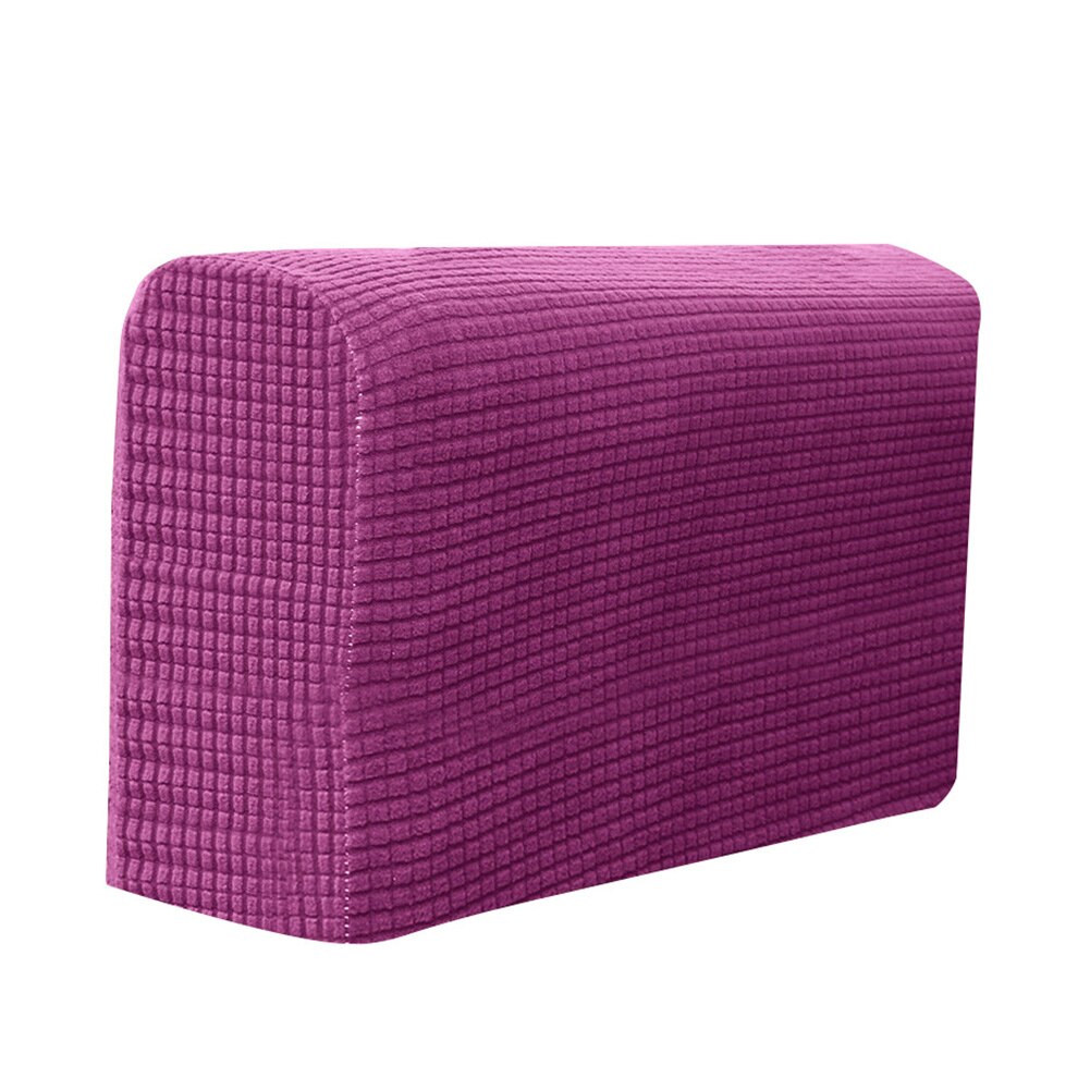 2 Pcs Sofa Furniture Armrest Covers Couch Chair Arm Protectors Stretchy for Home SDF-SHIP: wine red