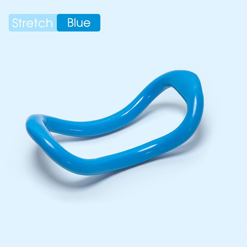 Yoga Magic Ring Pilates Yoga Circle Equipment Muscle Trainer Workout Fitness Circle Training Resistance Support Tool Calf Home: Blue
