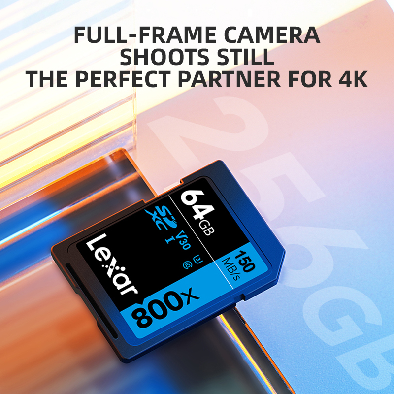 Karta SD Lexar 32GB 128GB 64GB 256GB Karta Pamięci Klasy 10 3D 4K V30 Video High Speed UHS-I 150MB/s Karta do Aparatu