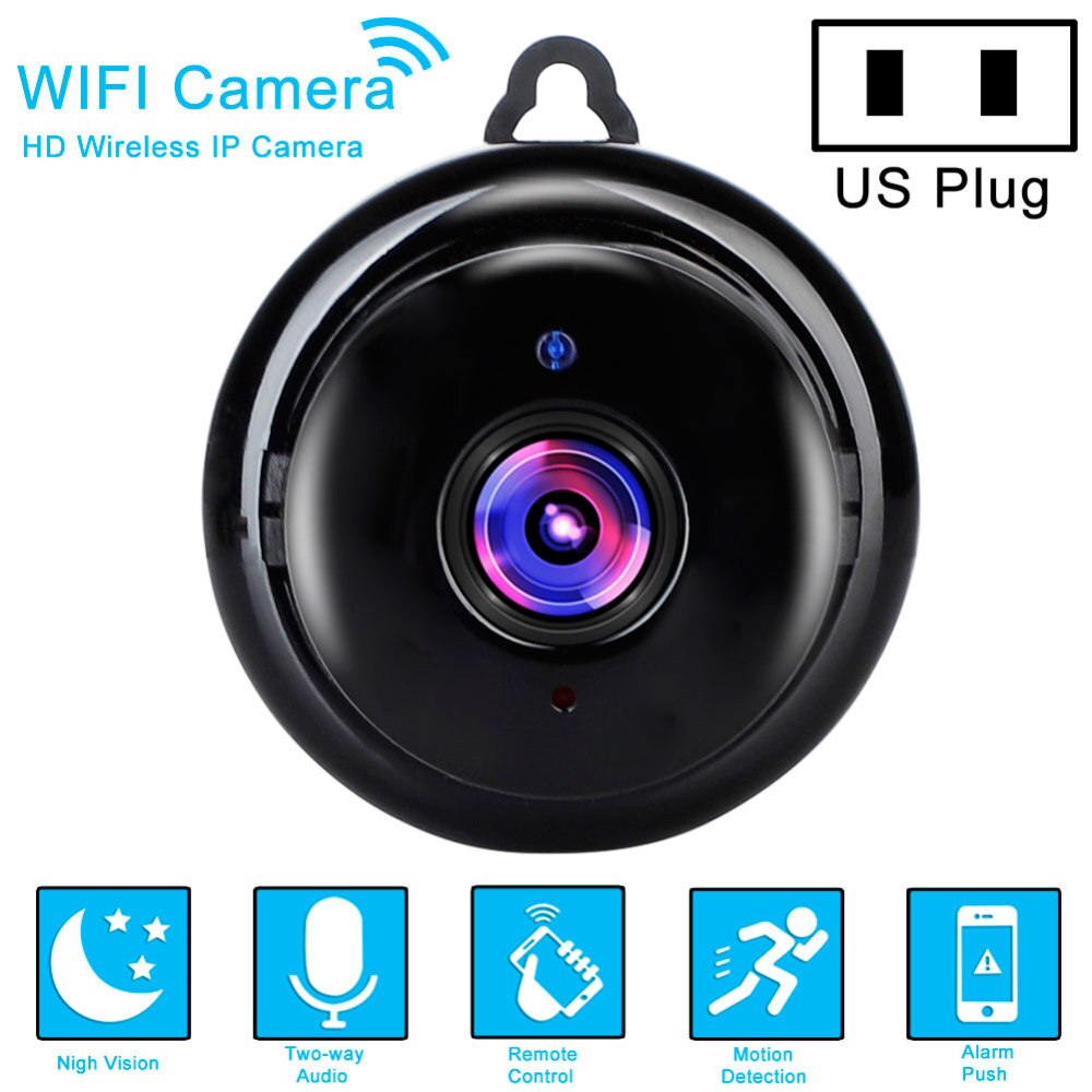 WiFi Babyfoon Camera1080P Draadloze WiFi CCTV Camera IP Indoor Outdoor HD DV Beveiliging Night Cam Home Security surveillance: US PLUG