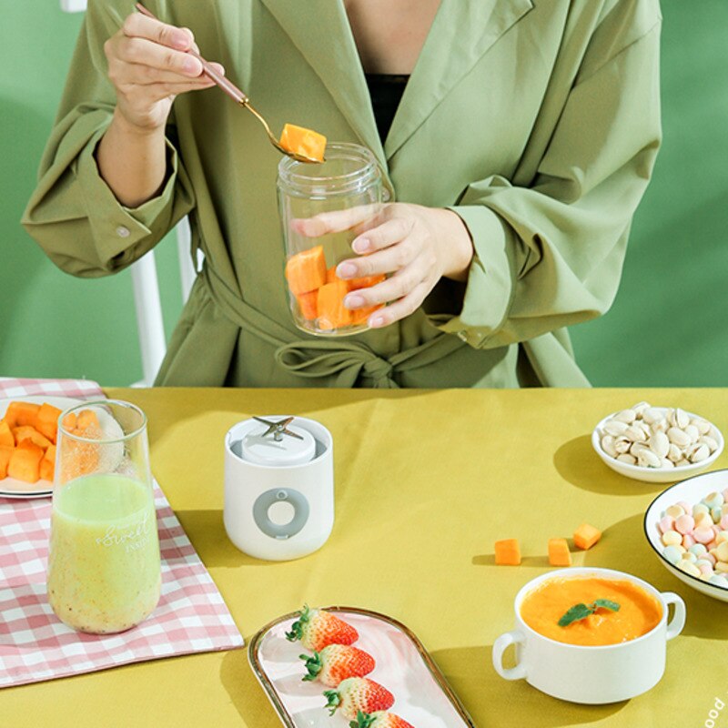 Portable Electric Blender USB Fruit Juicer Handheld Mixer Fruit Orange Lemon Squeezer Mini Juicer Machine Fruit Cup Kitchen Home