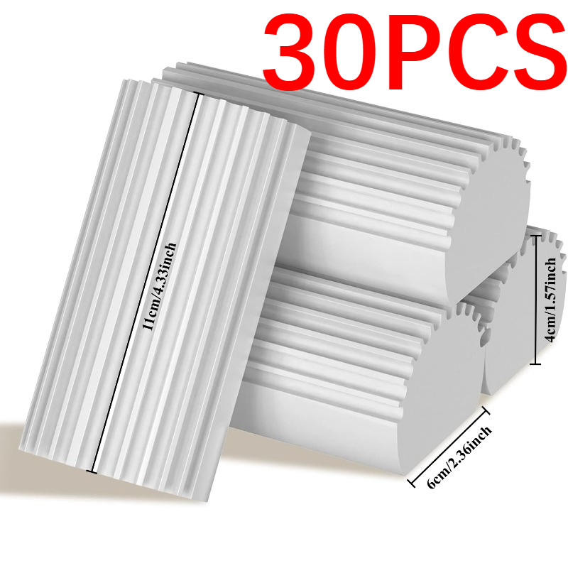 1-30 pçs esponja mágica poeira comer esponja limpeza espanador esponjas reutilizáveis borracha escova persianas ferramentas de limpeza de janela de cozinha: Vermelho