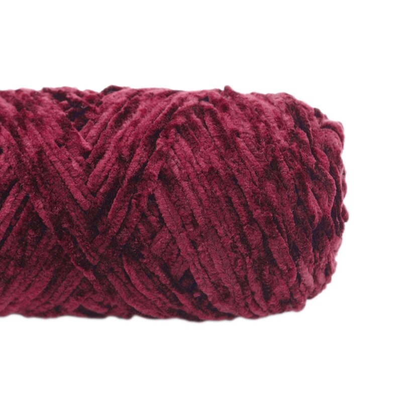 Velvet Chenille Yarn for Hand-Knitted Crochet Thread DIY Craft Scarf Sweater