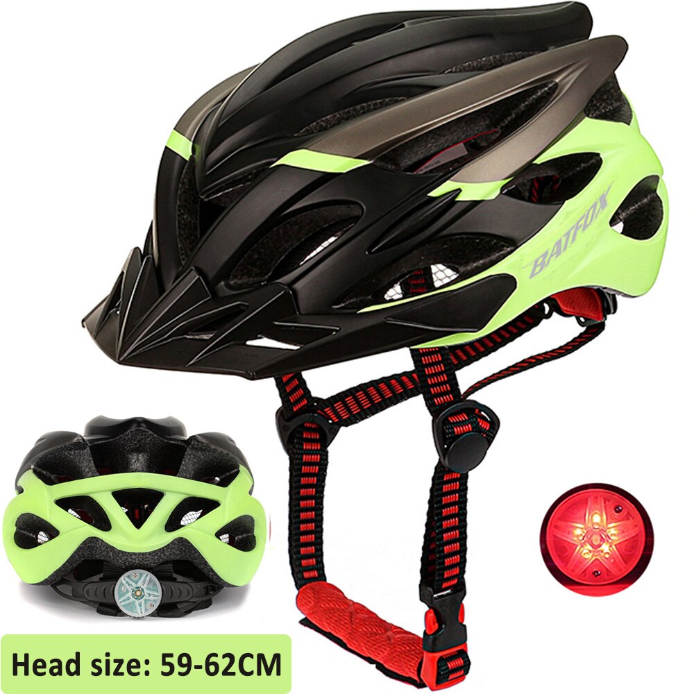 Orange cycling helmet MTB Large brim mountain bike ultralight bicycle helmet Men Women Casco Ciclismo Bicicleta MTB helmets: 8277-green