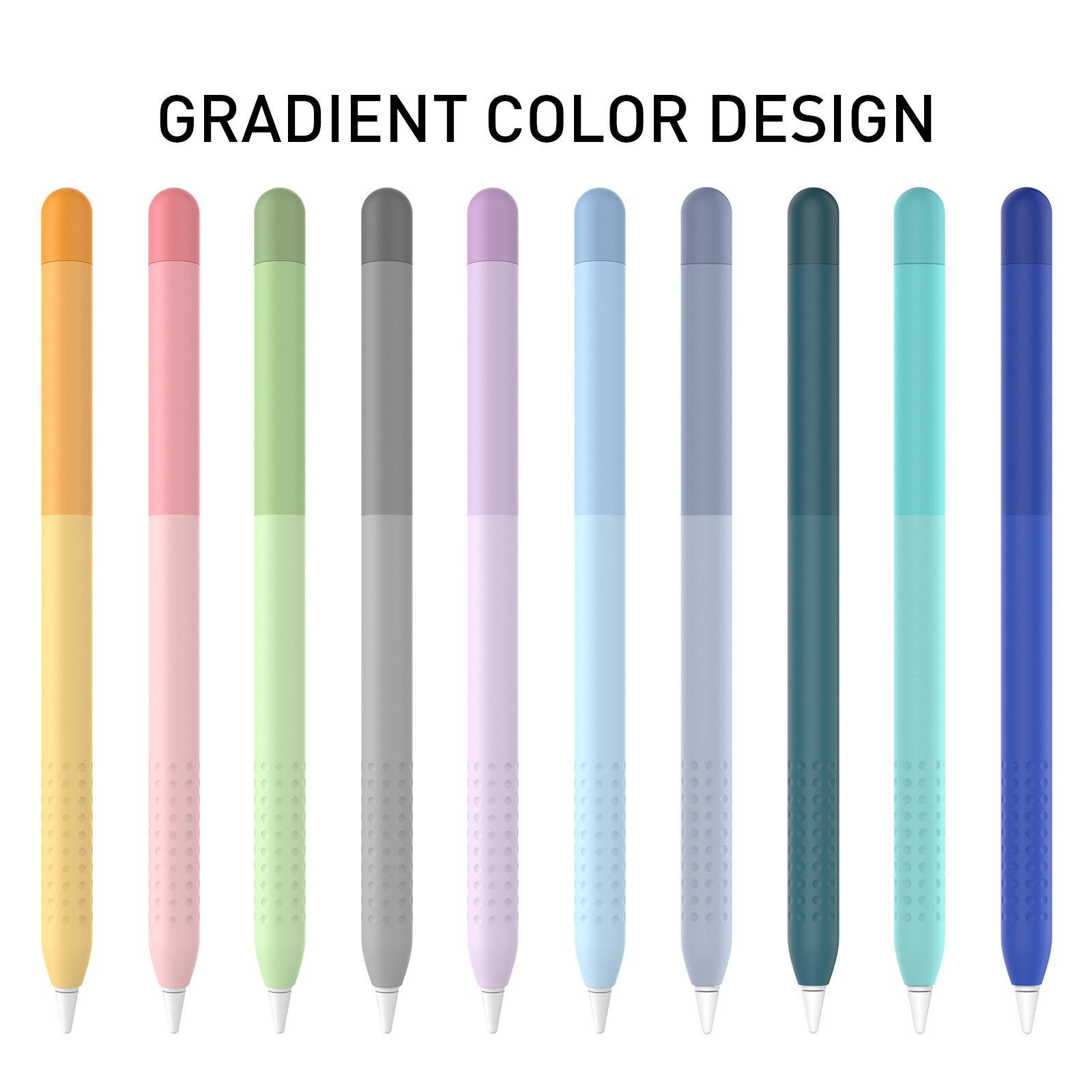 For Apple Pencil 1st Gen - Gradient Color Protective Sleeve