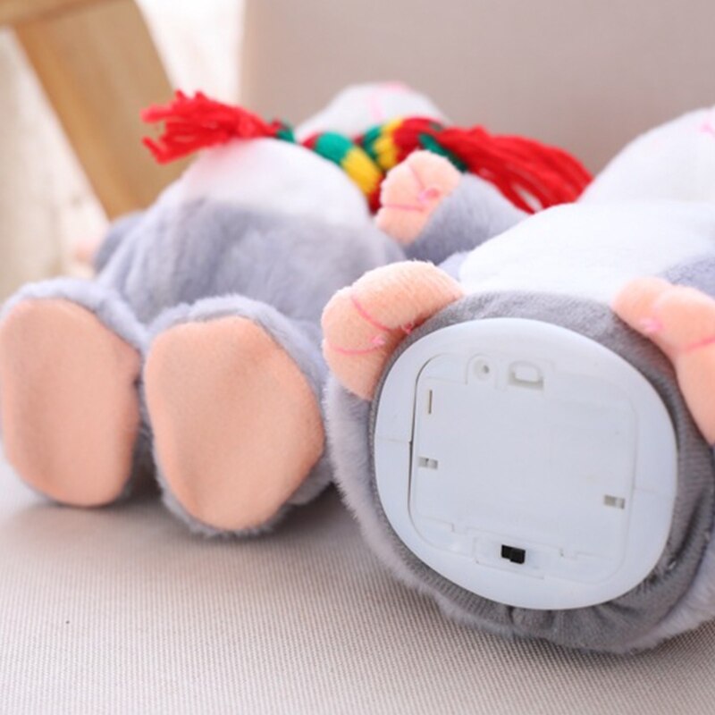 Gadający chomik powtarza do, co mówisz naśladując zachowania, pluszaki zwierzątka, elektroniczna mysz zabawki interaktywne dla przyjaciół