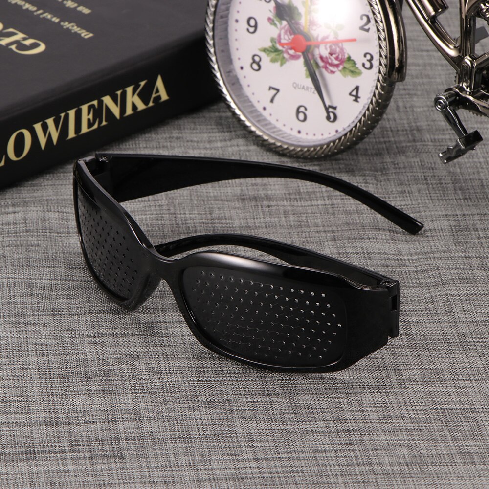 Hiking Eyewear Pinhole Glasses Black Unisex Vision Eye Exercise