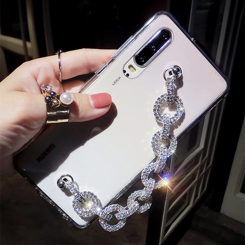 Lady Bling Rhinestone Diamond Bracelet Chain Crystal Case For XiaoMi Mi 11 Lite 11Ultra 10S 10T Pro Redmi Note 11 10 Pro K50 K40: For Mi 11 Ultra