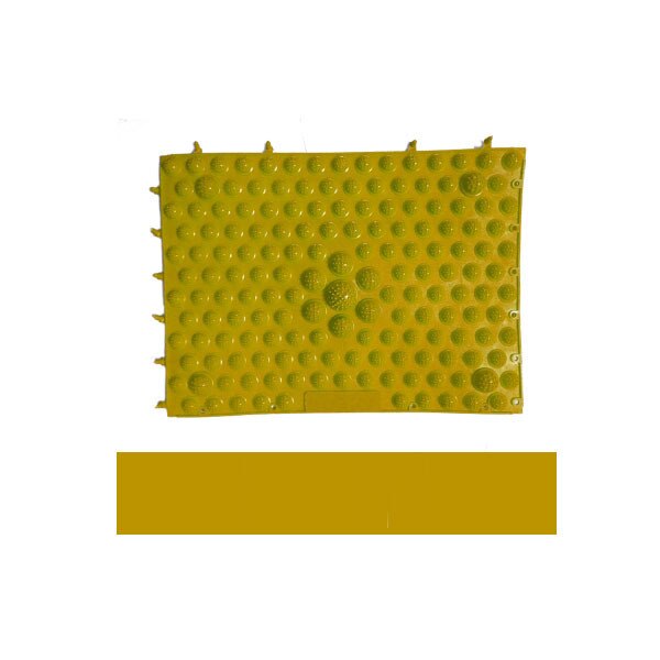 Duurzame Reflexologie Voetmassage Pad Teen Druk Bloedsomloop Plaat Mat Voor Massager Gezondheidszorg Mat Acupressuur: Yellow